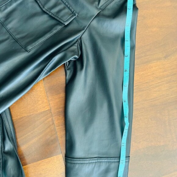 Calvin Klein Black Belted Leather Dress - Picture 10 of 11